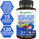 Uric Acid Cleanse Detox Capsules - Helps Promote Healthy Uric Acid Levels, Joints, Muscles, Supports Kidney and Liver Health