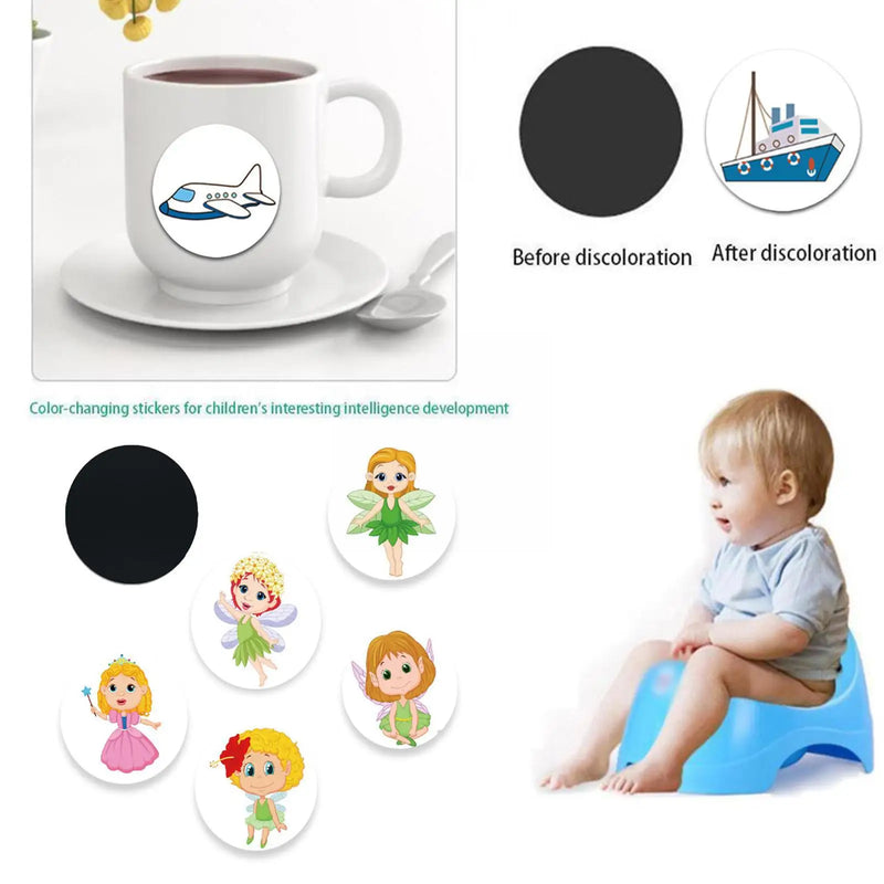 Pee Targets Potty Training Stickers Urinal Bullseye Training Toilet Sticker Thermochromic Urinal Training For Kid Potty