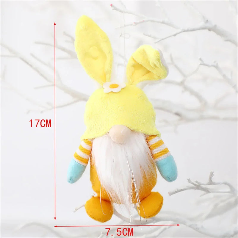 Easter Faceless Gnome Rabbit Doll Cartoon Home Easter Ornament Bunny Doll Easter Party Gifts