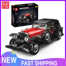 Mould King 10114 Technical Car Toys The DSBG Vintage Car Building Block Assembly Car Model Brick Set New Kids Christmas Gift