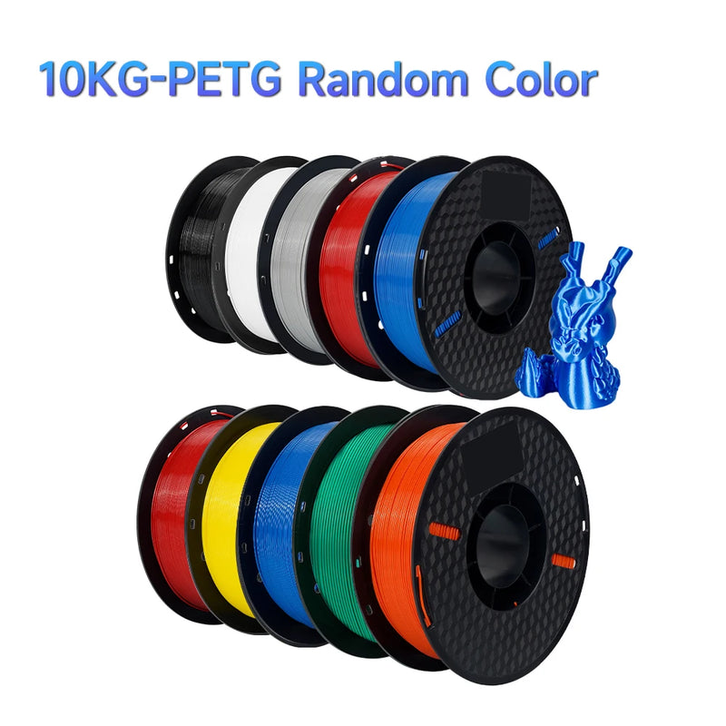 10/5kg PETG Filament For 3D Printer Plastic Material 22LBS 1.75mm Non-Toxic Eco-Friendly PETG 3D Filament Consumables for Ender