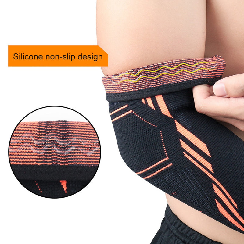 1 Pcs Fitness Elbow Brace Compression Support Sleeve for Tendonitis, Tennis Elbow, Golf Elbow Treatment, Reduce Joint Pain