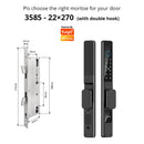 Tuya WiFi Smart Aluminum Door Lock Waterproof Fingerprint APP Password RFID Card Digital Electronic Glass Sliding Door Lock