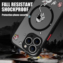 For Magsafe Wireless Charging Astronaut Case For iPhone 15 Pro Max Plus 14 Pro 13 12 11 Pro Max Soft Edges Acrylic Phone Cover