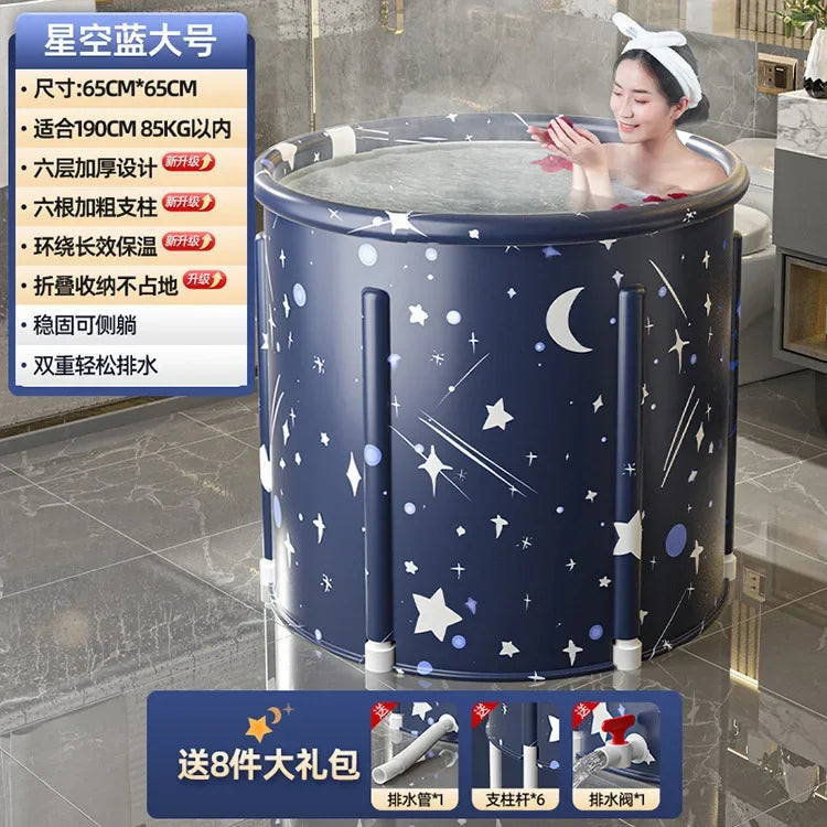 Foldable Bath Bucket PVC Material Hot And Ice Bath Ice Therapy Sauna Adult bathtub Bathtubs for The Baby Large Family Pool