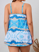 0XL - 4XL New Tie Dye Bikini Plus Size Large Size Swimwear Women Swimsuit Female Two-pieces Bikini set Bather Bathing Suit V4988