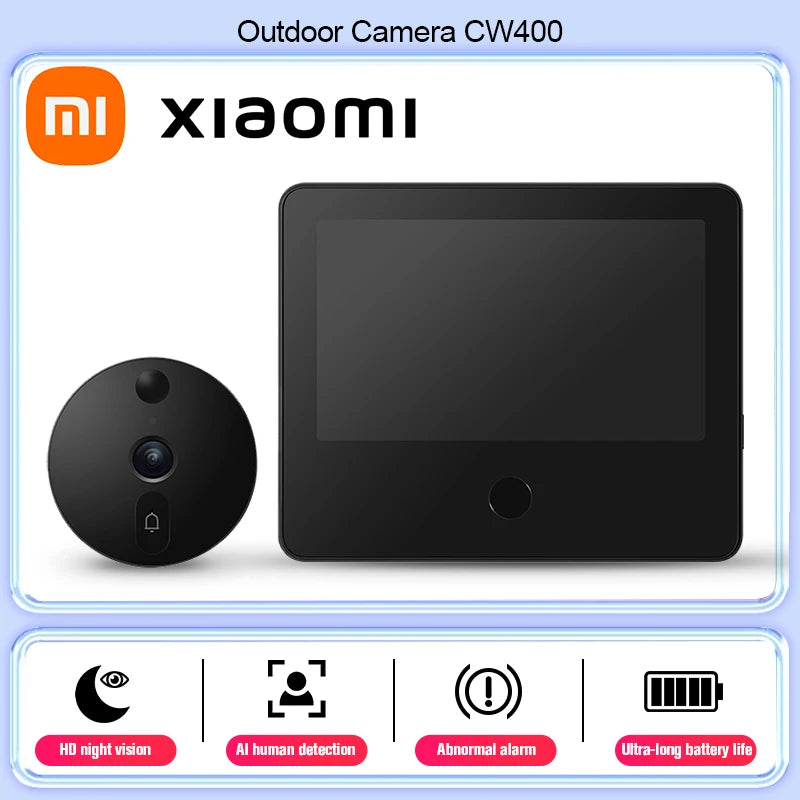 Xiaomi Smart Cat's Eye 1S Security Protection 5-inch IPS Screen Video Doorbell 1080P Camera HD Night Vision WiFi App Alarm