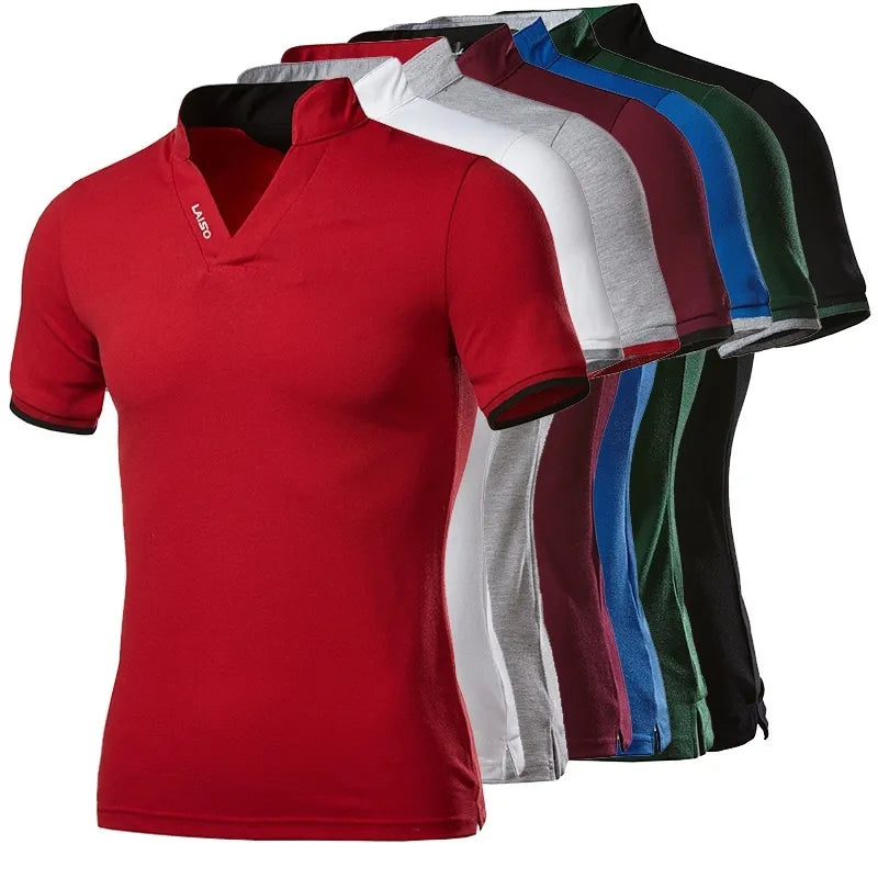 Men Cotton Polo Shirt Tops Fashion Brand Plus Size Short Sleeve Polo Shirt Homme