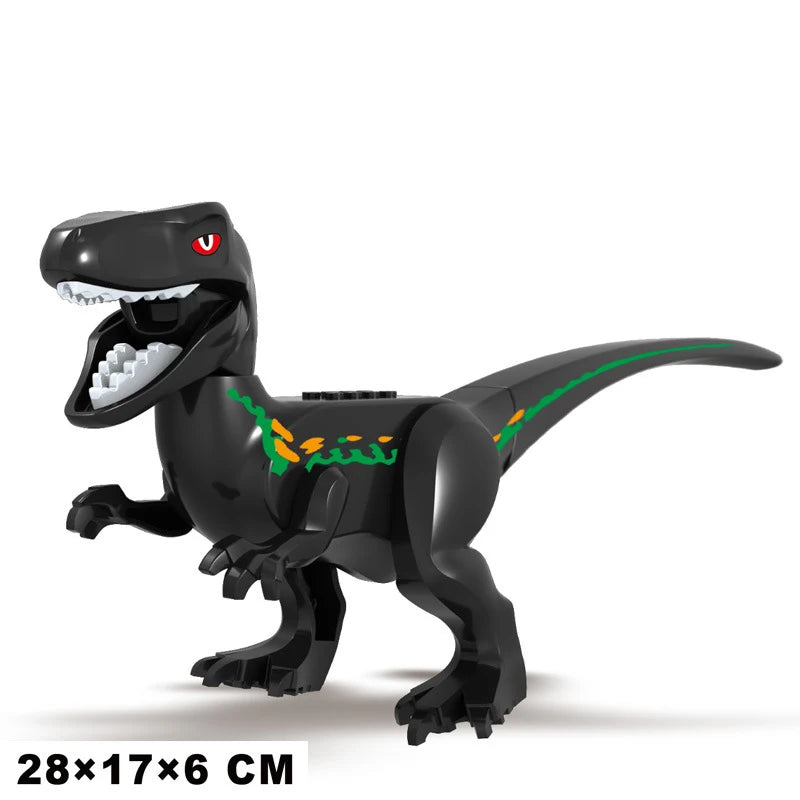 Jurassic Dinosaur Park Dinos World Building Blocks Animals Tyrannosaurus Rex Indominus I-Rex Blue Figures Triceratops Toys