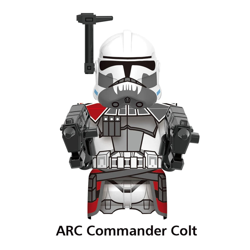 ARC Clone Troopers Building Blocks LUKE Skywalker Mandalorians Boba Fett Palpatine Yoda R2D2 Bricks Action Figures Toys