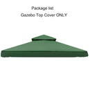 3x3m Outdoor Garden Parasol Cloth Gazebo Awning 118"x118" Canopy Replacement Pergolas Cloth For Outdoor Garden Canopy Sunshade