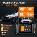 2026 Foxwell NT726 OBD2 Scanner BI-Directional All Systems D.PF Oil EPB 12 Reset Battery Registration OBD 2 Car Diagnostic Tools