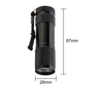 Mini Flashlight with Rope Professional Purple Light Anti-Skid 395nm Backlight Portable Ultraviolet Torch Gadgets