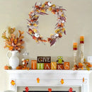 Fall Maple Leaves Pumpkin Garland, 6.56 Ft/ Piece Hanging Vine Garland Artificial Autumn Foliage Garland Thanksgiving