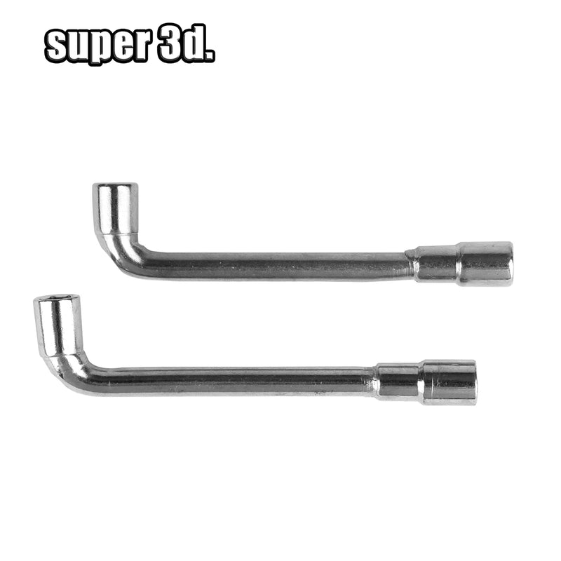 Pipe Socket Wrench L-shaped 6mm 7mm Perforated Elbow 7-shaped Hexagonal Double-Head Repair Tools For 3D Printer MK8/E3D Nozzle