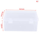 PP Storage Box Transparent Desktop Organizer Large Capacity Stickers Pencil Subpackage Holder Stationery