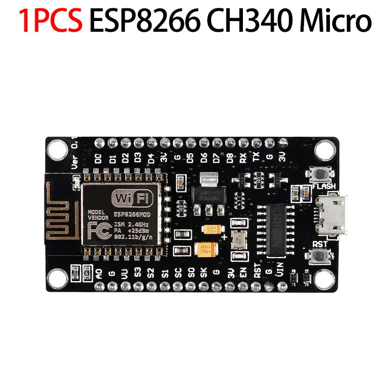 Wireless Module CH340/CP2102/CH9102X NodeMcu V3 V2 Lua WIFI Internet of Things Development Board Based ESP8266 ESP-12E