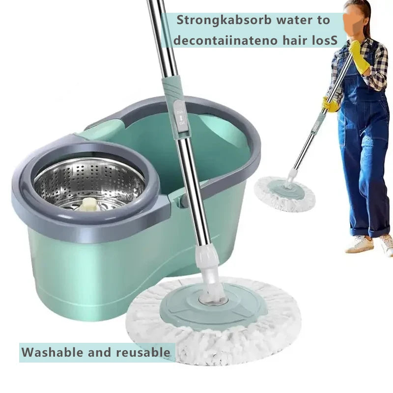 Universal Mop Head Rotating Microfibers Round 16mm Mopping Head Spin Mops Cloth Replacement Clean Tool Refill Mopping Head