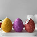 3D Easter Embossment Egg Silicone Candle Mold Egg Aroma Wax Plaster Ornaments Handmade Soap Mould