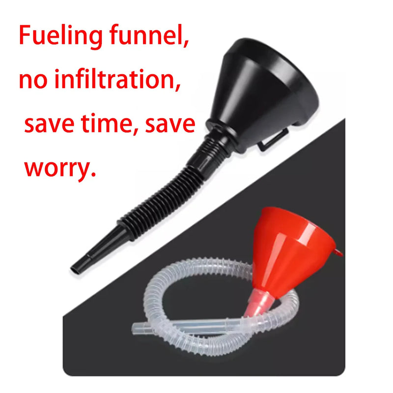 Universal Fuel Filler Funnel with Filter Tube Handle Set for Car Motorcycle Truck Diesel Oil Filling Tool Car Accessories