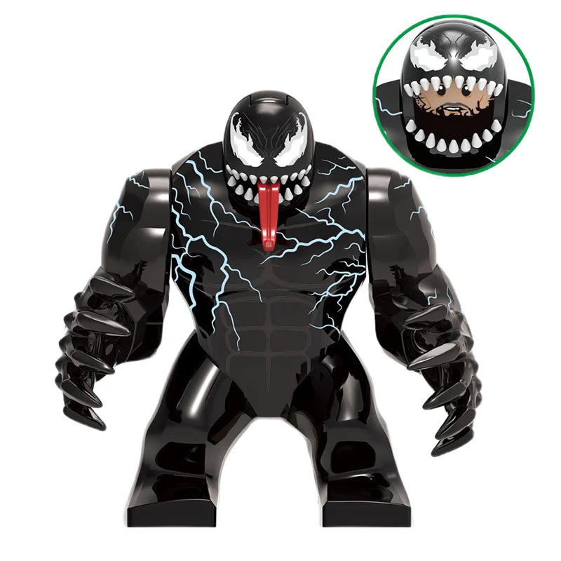 Disney Building Blocks Mini Model Figures Big Goblin Spiderman Iron Man Venom Captain Hawk Deadpool Technic Armor City Gift Toys