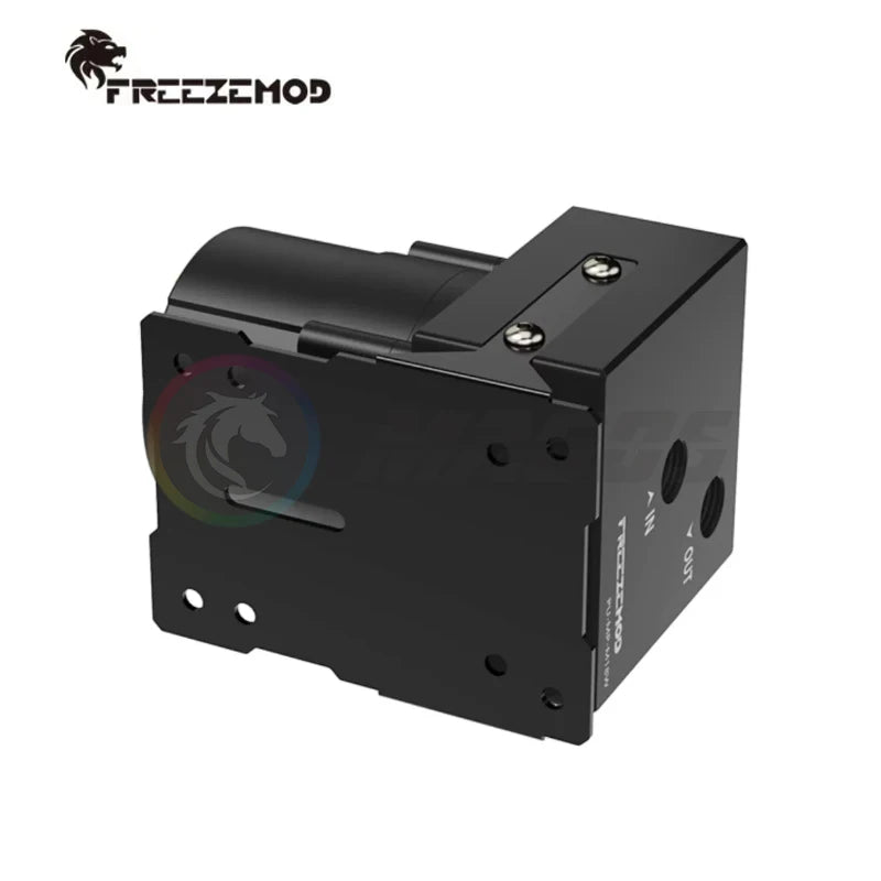 FREEZEMOD D5 PWM Pump  Maximum Flow 1200L/H  Lift 7 Meter For PC Water Cooling Black PU-MP-M18W