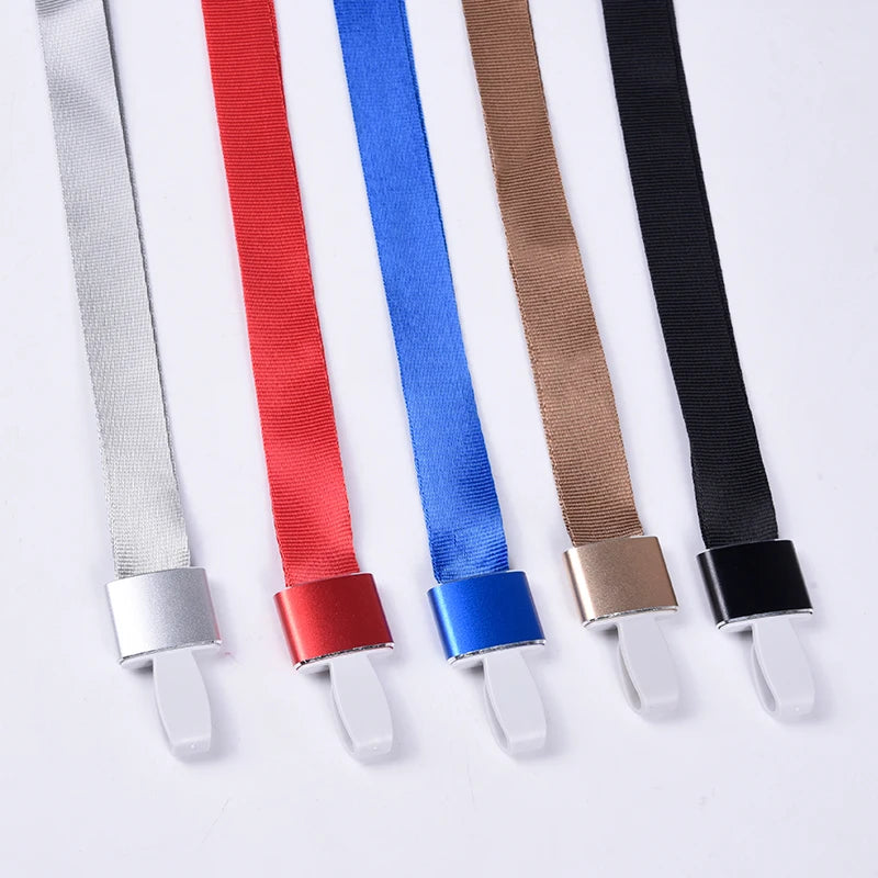 Metal Card Holder with Lanyard for Pass Card Credential Door Pass Cover for Badges Clips Office Accessories