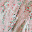 Flower Print Women Autumn Two Piece Pajama Set Long Sleeve V Neck Top & Elastic Waist Pants 2 Pieces Female Sleepwear Nightwear