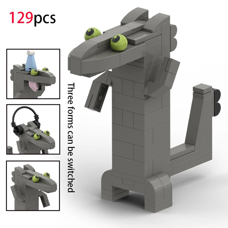 MOC Movie Train Dragon Figure Bricks Construction Toys For Boy Toothless Night Furied Dragon Building Blocks For Children Toys