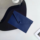 Custom Letters Soft Leather High-end Ultra-thin INS Style Mini Envelope Card Holder Wallet Simple ID Wallet Coin Purse