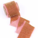 1m/roll Flocking Hand Teared Velvet Ribbon DIY Cake Gift Decoration Wedding Invitation Bracelet Flower Hand Teared Velvet Ribbon