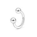 1/9PCS 16G Surgical Steel Lip Hoop Ring Crystal Cubic Horseshoe Barbell Tragus Cartilage Earring Helix Daith Septum Piercing