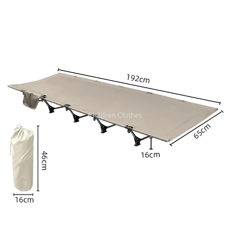 Camping Cot Portable Folding Bed Ultralight Aluminum Alloy Sleeping Cot for Outdoor Hiking Backpacking Travel