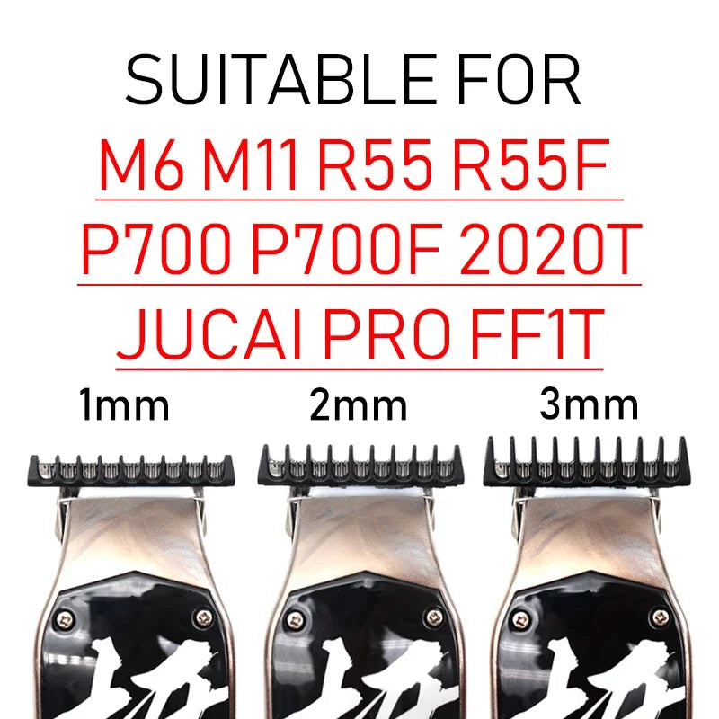 3 Pcs Professional Hair Trimmer Limit Comb Universal Guards for Madeshow M6 M11 R55 R55F P700 P700F JRL 2020T FF1T JUCAI PRO