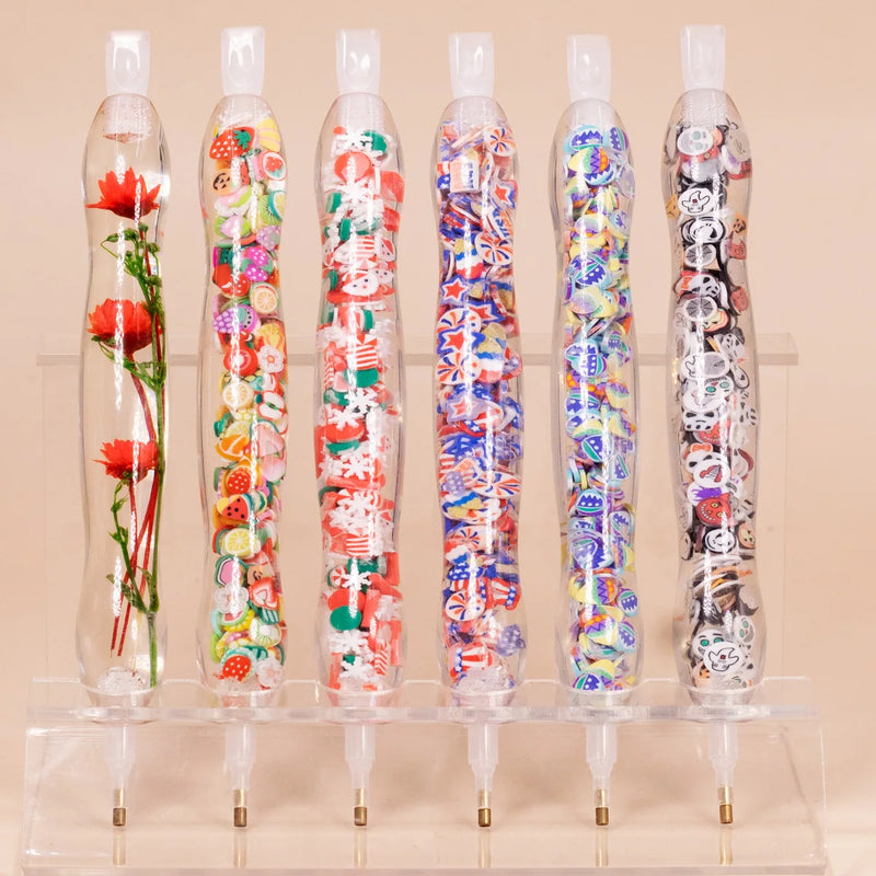 Handmade Resin 5D Diamond Painting Art Drill Pen Stylus Kit Tool Accessories and  Tips Heads Placer  for Diamond Paint Art Pen