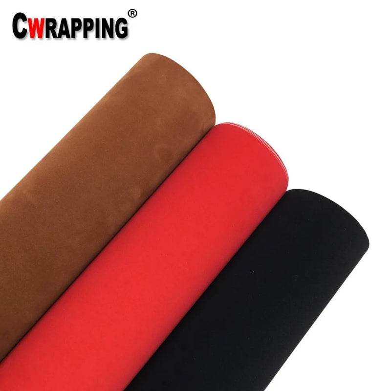 Velvet Suede Texture Fabric Vinyl Vehicle Wrap Film Car DIY Decoration Cloth Fur Decal Adhesive Sticker Roll Car Styling