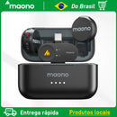 Local Brazil Maono Wave T5 Wireless Lapel Microphone Noise Cancellation for Video Recording Streaming fit for Phones Camera