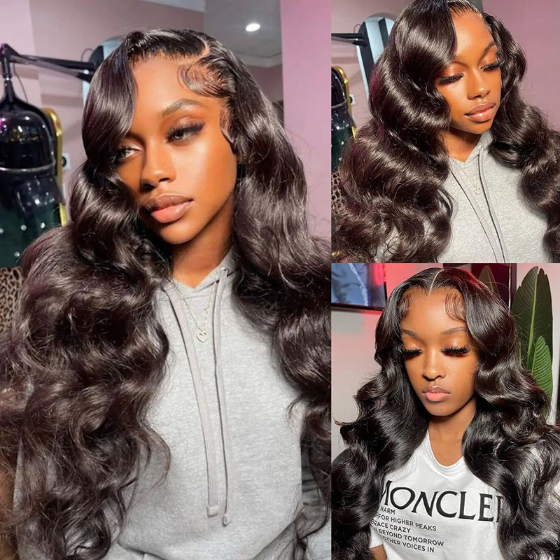 34 32In Body Wave Human Hair Lace Frontal Wigs 13x4 13x6 Transparent Lace Front Wig For Women 6x4 5x5 Glueless Wig Human Hair