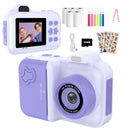 Kids Instant Print Camera Mini Digital Photo Camera Photograph Video Record Camera Toys Birthday Gifts For Children