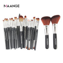 MAANGE 15/22Pcs Beauty Makeup Brushes Set Cosmetic Foundation Powder Blush Eye Shadow Lip Blend Make Up Brush Tool Kit Maquiagem
