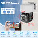 4K 8MP POE PTZ IP Camera XMeye Face Detection Outdoor Video Surveillance CCTV Cameras for NVR ONVIF