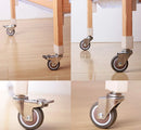 4PCS Furniture Casters Wheels Mute Rubber Pulley Roller Wheel Screw Caster Universal Wheel M6 M8 M10 Household Component