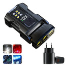 Portable Mini Keychain Light LED High Bright Flashlight Dual Light Source Outdoor Camping Fishing Multi-function Tool Torch Lamp