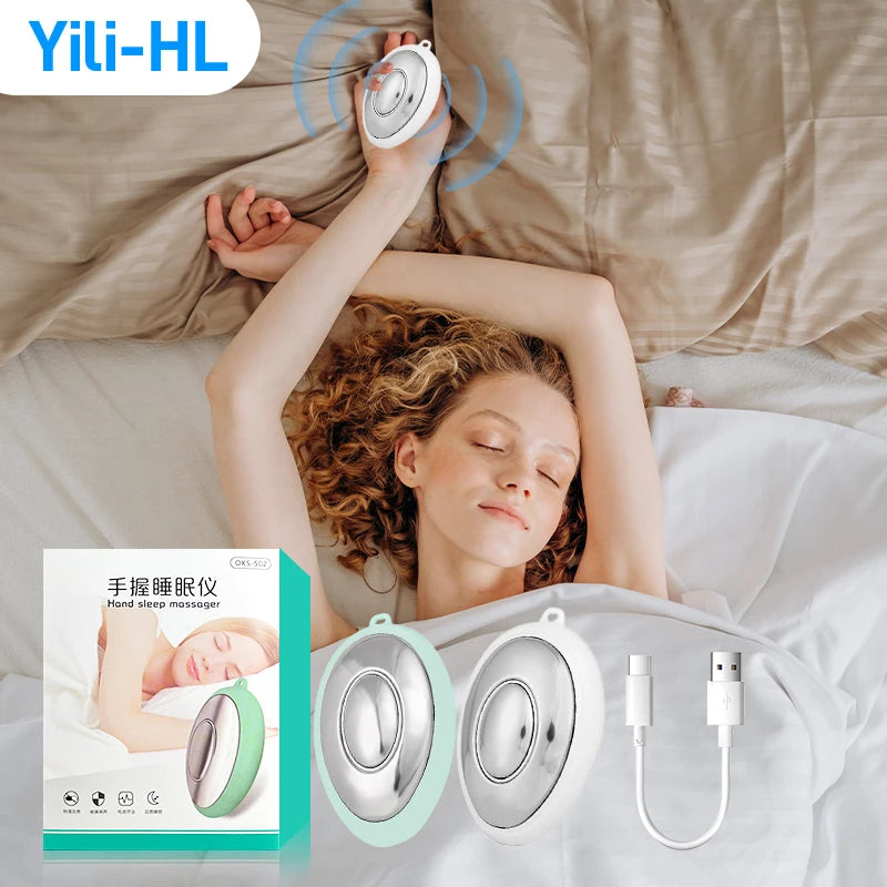 Handheld Sleep Aid Smart Micro Current Device Improve Insomnia Help Night Sleeping Anxiety Relief Massager Hand Held Instrument