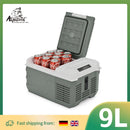 Alpicool NL9 9L Portable Refrigerator 12V/24V Small Car Fridge 100V~240V AC Electric Cooler Plug in Mini Freezer for Camping