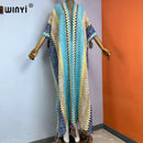 WINYI woman Winter Knitted cardigan coat Loose Christmas Fashion hipster party dress Thick Warm free size Female cloke overcoat