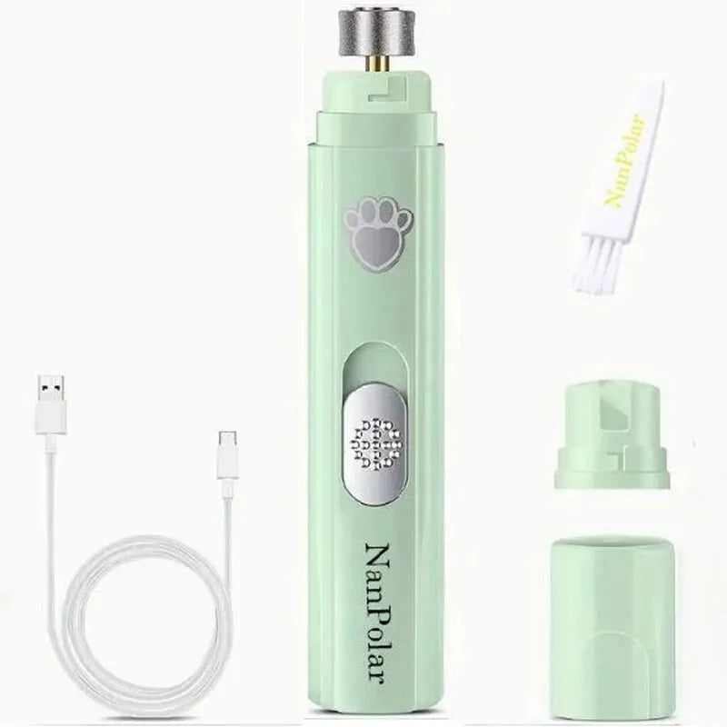 Pet Paws Grooming Grinding Low Noise 2-Speed Electric Nail Grinder Trimmer for Dogs and Cats Gentle Safe Nail Trimming