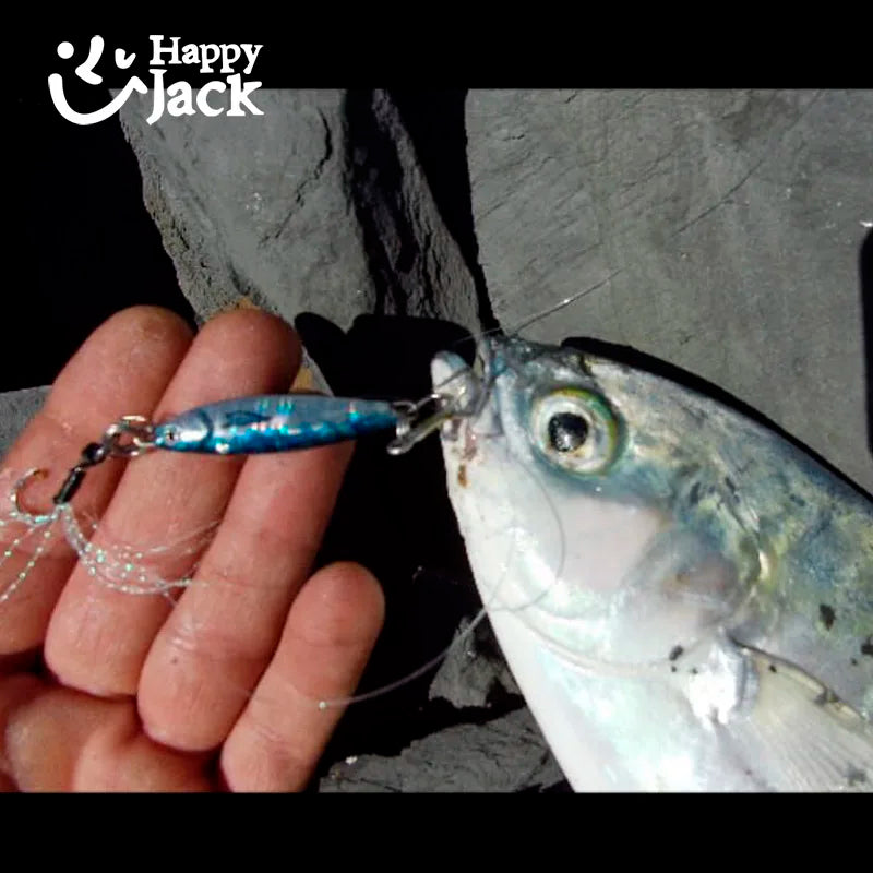 Happyjack Slow Jig micro Jig 10g 15g 20g 30g Spoon Metal Bait Sea  slow metal jigging  Casting Jig Off Shore Jig Artificial Bait