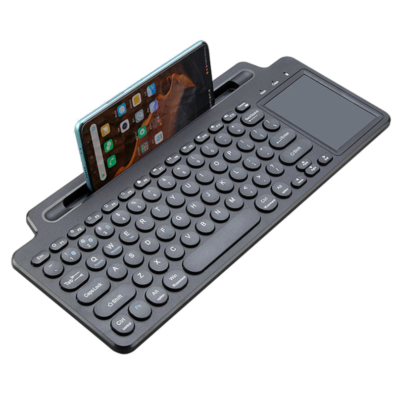 2.4G Wireless Bluetooth Keyboard with Number Touchpad Mouse Phone Card Slot Numeric Keypad for Android IOS Desktop Laptop PC