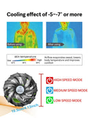 Fan Cooling suit includes 2 fans, 9 blades, 3-speed adjustment of wind speed,Vest for summer fishing trips (without power bank)